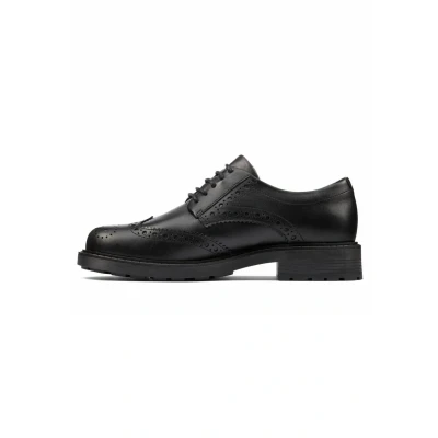 Image of Clarks Women&#039;s Orinoco2 Limit Oxford, Black Leather, 8 UK