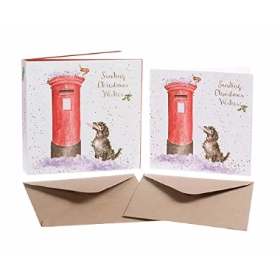 Image of Wrendale Designs by Hannah Dale Christmas Wishes Card Box Set Pack of 8