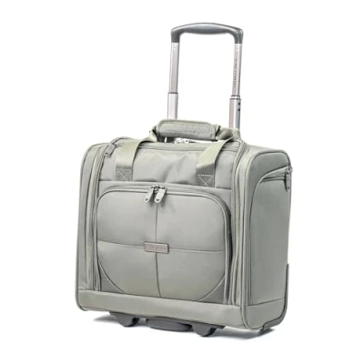 Image of Gino Ferrari Luggage Softside Underseat Suitcases with Wheels 10kg Under Seat Cabin Soft Shell Black Case (Green, Underseat)