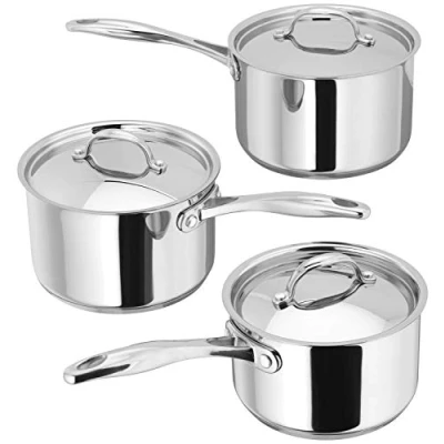 Image of Stellar 7000 Profile 3 Piece Saucepan Set