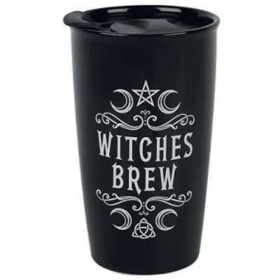 Image of Alchemy England 1977 Witches Brew Unisex Mug White Black, Ceramics,
