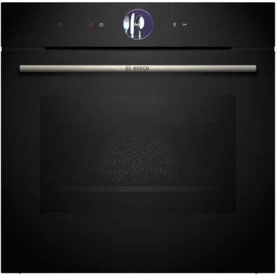 Image of Bosch Series 8 HBG7764B1B Single Oven with Digital Control Ring, Built in Pyrolytic Self Cleaning Hotair Crisp Function