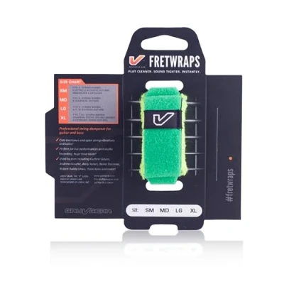 Image of Gruv Gear FretWraps HD &#039;Leaf&#039; String Muter 1 Pack (Green, Medium) (FW 1PK GRN MD)