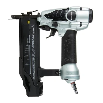 Image of Metabo HPT Brad Nailer Kit Pro Preferred Brand of Pneumatic Nailers 18 Gauge Accepts 5/8 to 2 Inch Nails Ideal for Trim Work, Furniture Building &amp; Other Finish Applications NT50AE2