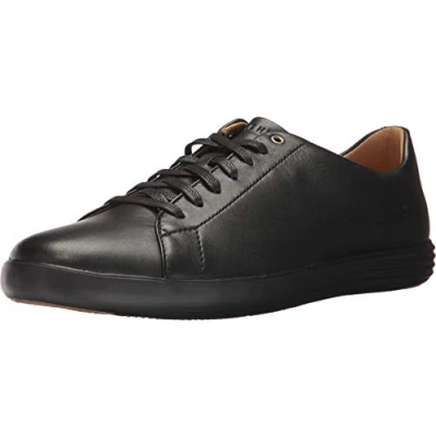 Image of Cole Haan Men&#039;s Grand Crosscourt Sneaker Trainers, Black (Black Leather/Black Leather/Black), 12 UK