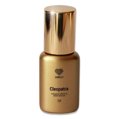 Image of LOVELY eyelash glue CLEOPATRA very fast for eyelashes drying time: IMMEDIATE 8 weeks adhesion allergy sufferers professional extension 5ml, black