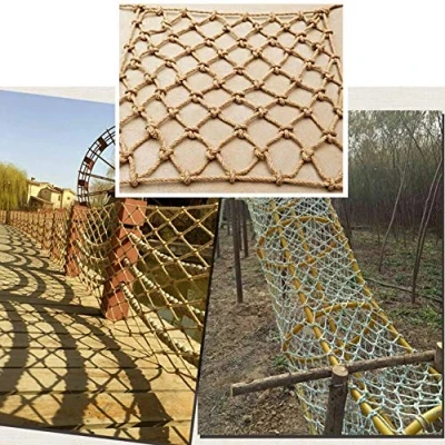 Image of Rope Netting For Birds Training Net Kids Outdoor,Heavy Duty Cargo Playground Yard Frame Climbing Net,Treehouse Ladder,Support Customization(1Mx2M(3.3FTx6.5FT))