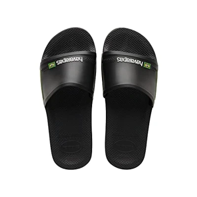 Image of Havaianas SLIDE BRASIL, BLACK, UK 1/2, (35/36 EU)