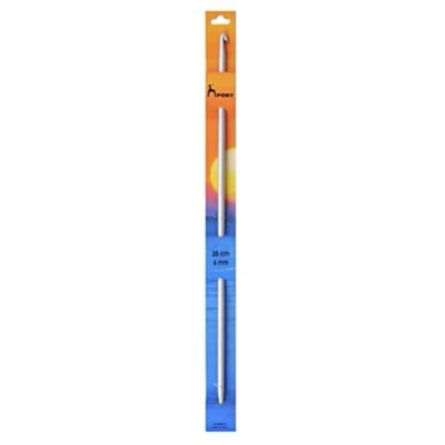 Image of Pony Double Ended Tunisian Crochet Hooks, Aluminium, Multi Colour, 6mm