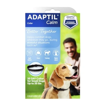 Image of ADAPTIL Calming Pheromone Collar for Dogs,Black,Small