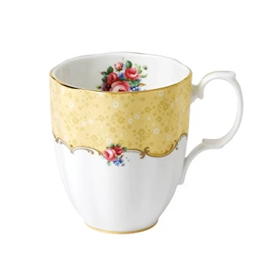 Image of Royal Albert 100 Years 40017558 1990 Bouquet Mug 0.4L/14.1floz Yellow, Bone China