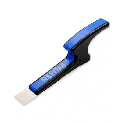 Image of REFINA SUPERSKIM Mini Plastering Spatula for Drywall &amp; Airless Plasters 1&quot; (20mm) Flexible Skimming w/ 0.3mm Stainless Steel Blade Ergonomic ‘Z’ Handle Finishing Tools