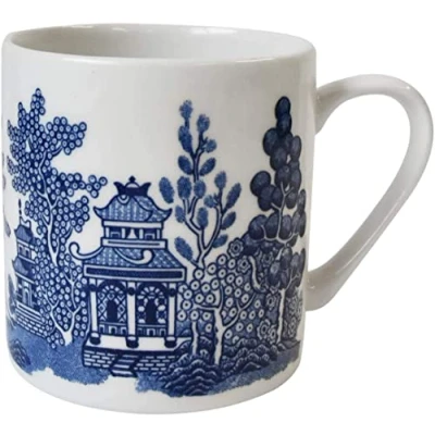Image of Queens Churchill China Blue Willow Venus Mug