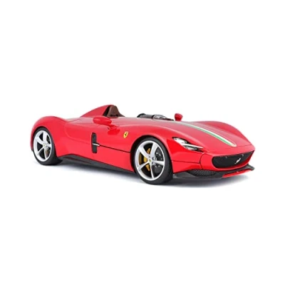 Image of Bburago B18 16909 Ferrari Signature Monza SP 1 Super Car Cheong 1:18, Red