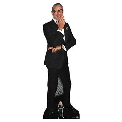 Image of STAR CUTOUTS CS909 Jeff Goldblum (Black Suit) Lifesize Free Mini Cardboard Cutout, Solid, Multi Colour, Regular