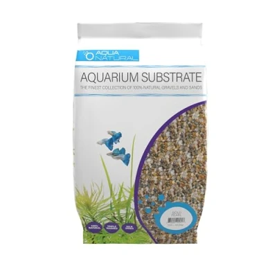 Image of AquaNatural Gold Pearl 10lb Gravel Substrate for Aquariums, terrariums and vivariums, 2 4mm