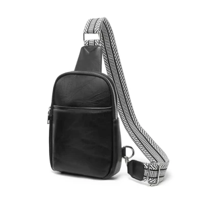 Image of Miss Lulu Chest Bag for women,Sling Women, Crossbody Shoulder women (Black)