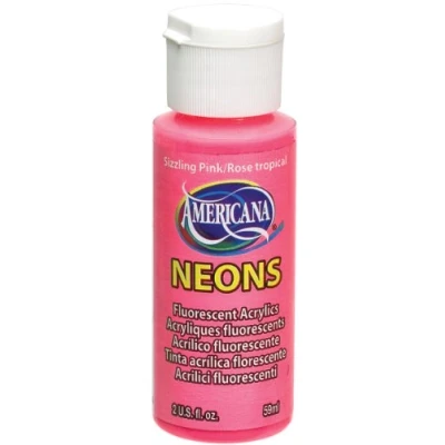 Image of Deco Art Neon Amerciana Acrylics Paint, Sizzling Pink, 59 ml (Pack of 1)