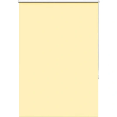 Image of vidaXL Roller Blind Blackout Yellow 110x130 cm Fabric Width 105.7 Polyester