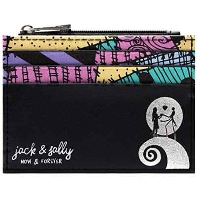 Image of Nightmare Before Christmas Jack Sally Now Forever Wallet, Black, One Size, Taille Unique