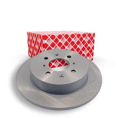 Image of SDB000291 Brake disc FEBI BILSTEIN 108418 Rear Axle 260mm 10mm 4 Hole 100mm solid Coated HONDA: CIVIC 7 Hatchback, 6 Aerodeck, Fastback
