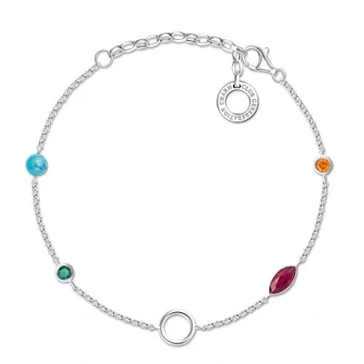 Image of Thomas Sabo Women Silver Charm Bracelet X0274 965 7 L19v