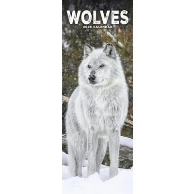 Image of Wolves Slim 2025 Slimline Wall Calendar Animal, Wildlife Calendar: Original Avonside Kalender [Mehrsprachig] [Kalender]