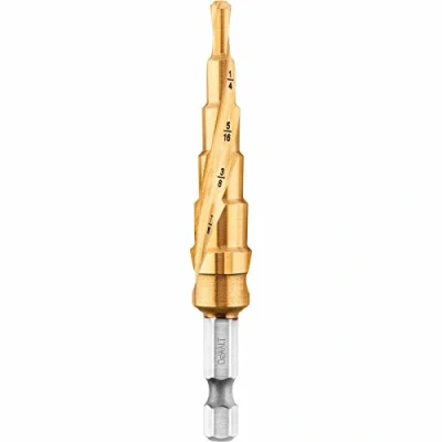 Image of DEWALT Step Drill Bit, Impact Ready, 3/16 Inch 1/2 (DWA1784IR)
