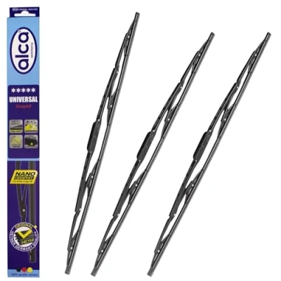 Image of Fits Ford Fiesta 2002 2008 Set of 3 wipers Front 22&quot;16&quot; and Rear 11&quot; alca UNIVERSAL