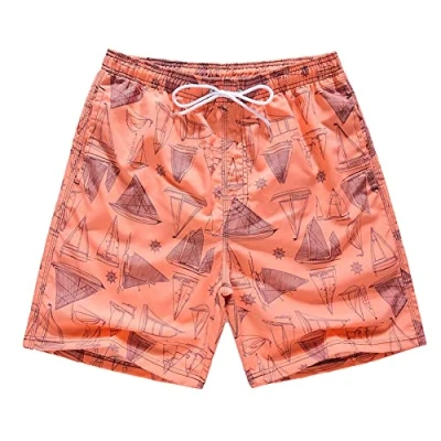 Image of FedMois Boys Swimming Trunks Quick Dry Beach Shorts Boardshorts, Red, 7 8 Years