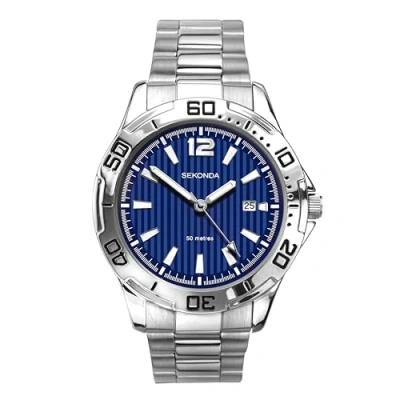 Image of Sekonda Mens Blue Dial Bracelet Watch 1170