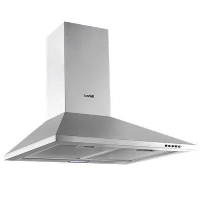 Image of Baridi 60cm Chimney Style Cooker Hood with Carbon Filters, Stainless Steel DH126