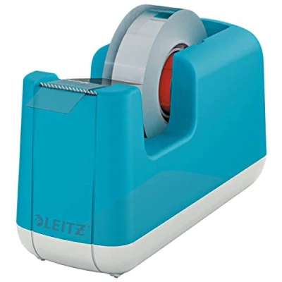 Image of Leitz Tape Dispenser, Heavy Base With Tape, Cosy Range, Calm Blue, 53670061
