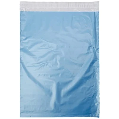 Image of Triplast 12 x 16 Inch Plastic Mailing Postal Bag Metallic Blue (Pack of 100)