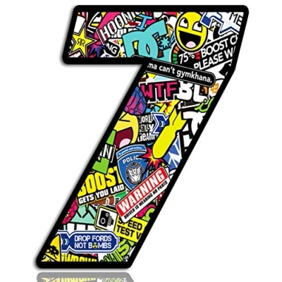 Image of Biomar Labs® 1 x Vinyl France Flag Sticker Bomb Wrap Auto Moto Motocross Motosport Start Racing Number 7 Rally Race Car Bike Motorcycle Tuning N 207