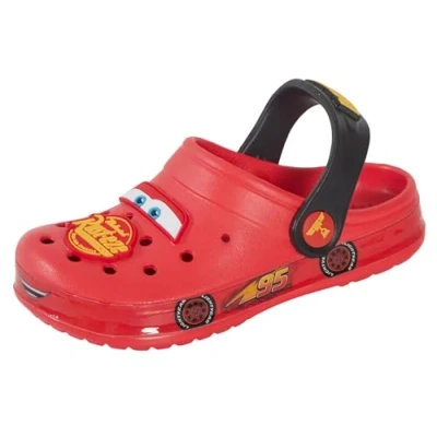 Image of Disney Boys Cars Clogs Red/Yellow 12 UK Child