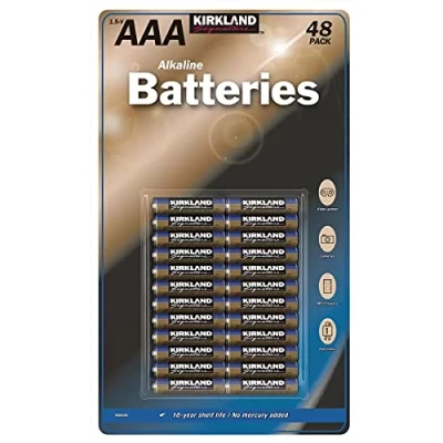 Image of Kirkland Signature Alkaline AAA Batteries 48 Pack