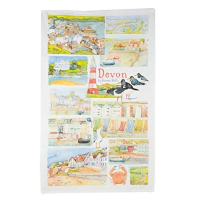 Image of Emma Ball, Puffins Tea Towel