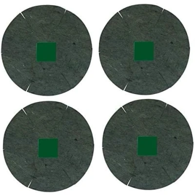Image of 4 x Jute hanging basket liner 16 Inch Green Sold by Karrma Ltd.