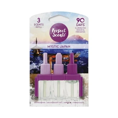 Image of 3 x Perfect Scents Plug In Air Freshener Refill Compatible with 3volution Mystical Japan 20ml