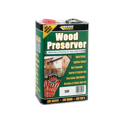 Image of LJDO05 Wood Preserver Dark Oak 5 litre EVBLJDO05 Everbuild