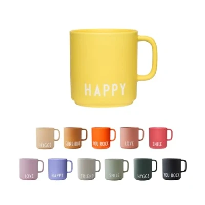 Image of Design Letters Coffee Cup 250 Ml Gift for Women, Men Porcelain Mug with Engraved Letter Tea Perfect Table Decoration Dishwasher, Microwave Safe Cappuccino