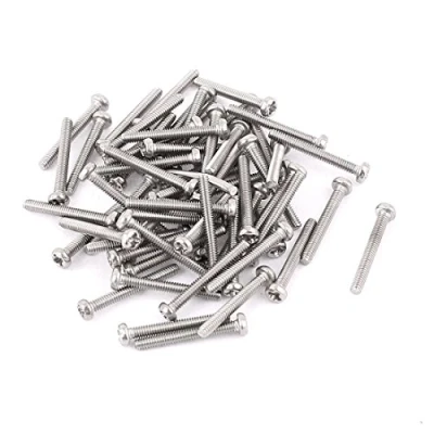 Image of Sourcingmap M2 x 15mm 304 Stainless Steel Cross Head Phillips Pan Screws Bolt 60pcs