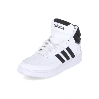 Image of adidas Men&#039;s Hoops 3.0 Mid Lifestyle Basketball Classic Vintage Shoes, Core Black/Cloud White/Grey Six, 5.5 UK
