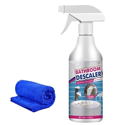 Image of Bathroom Descaler Spray, Jue Fish Descaler, Joe Stubborn Stains Cleaner Limescale Shower, for Toilet, Bath, Shower (1 Bottle)