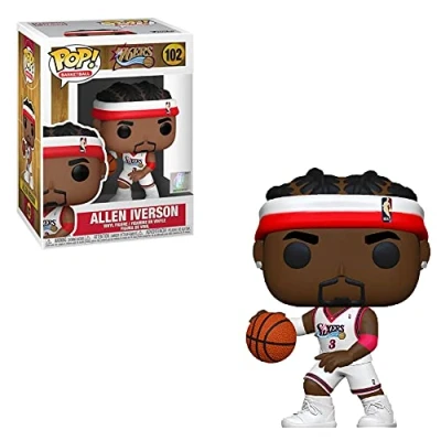 Image of Funko POP! NBA: Legends Allen Iverson​​ (Sixers Home) Vinyl Collectable Figure Gift Idea Official Merchandise Toys for Kids &amp; Adults Sports Fans Model Collectors
