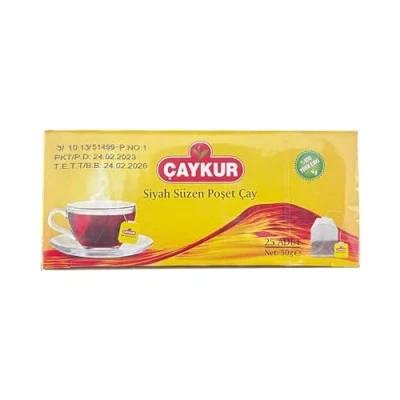 Image of CAYKUR Demlik Suzen AUTHENTIC Turkish Black Tea Bags (1box / 25teabags)