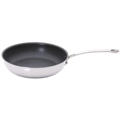Image of Proware Stainless Steel Tri Ply Frying Pan 28cm Non Stick Interior