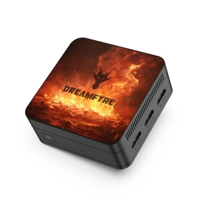 Image of DREAMFYRE N100 Mini PC 12GB DDR5/512GB M.2 SSD, Computer Alder Lake (up to 3.4GHz), Desktop Computer, Tower 4K Triple Display, WiFi 5, Bluetooth 5.0 for Home/Office/School