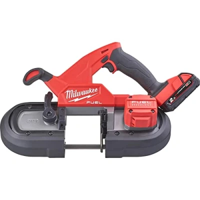 Image of Milwaukee M18 FBS85 Fuel 18v Cordless Brushless Bandsaw 2 x 2ah Li ion